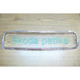   Chromrahmen für Skoda Superb, vordere Stoßstange in der Mitte, unteres Lüftungsgitter aus Kunststoff