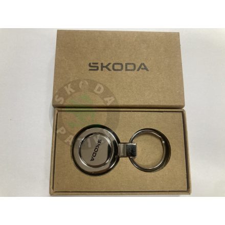 Skoda gyári kulcstartó , bevásárló érmés 