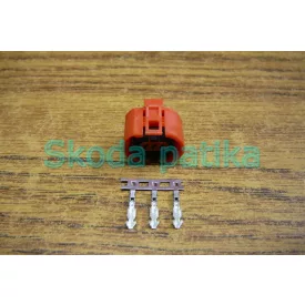   Skoda Felicia 3 érintkezős elektromos gyorscsatlakozó (csoki), sarukkal, beltér világítás kapcsolóhoz