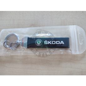 Skoda Schlüsselanhänger Leder