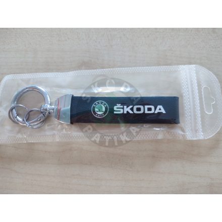 Skoda Schlüsselanhänger Leder