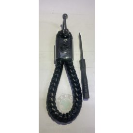 Skoda kulcstartó, fonott, karabiner alakú