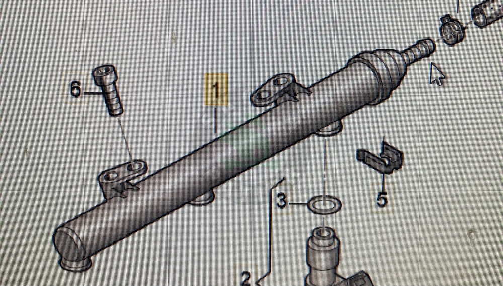 Image of Skoda Citigo 1.0 üzemanyagcső elosztó