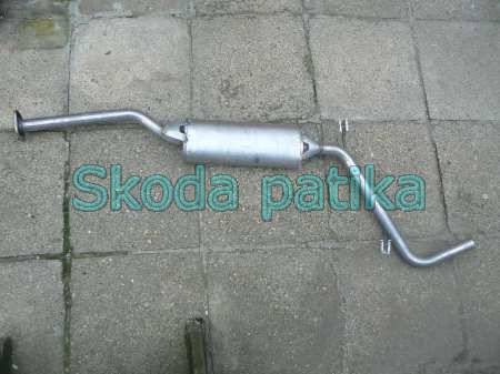 Image of Skoda Favorit kipufogó dob középső nem katalizátoros