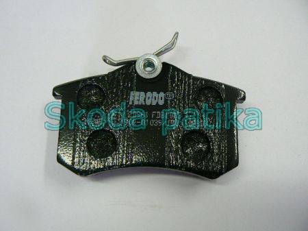 Image of Skoda Fabia Octavia Superb Roomster hátsó fékbetét