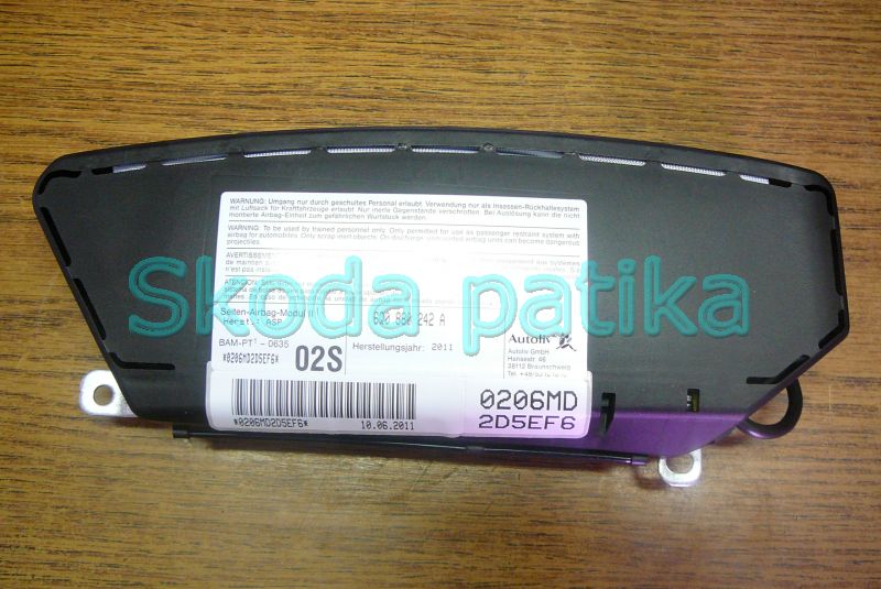Image of Skoda Fabia 2 és Roomster jobb oldallégzsák ülésbe