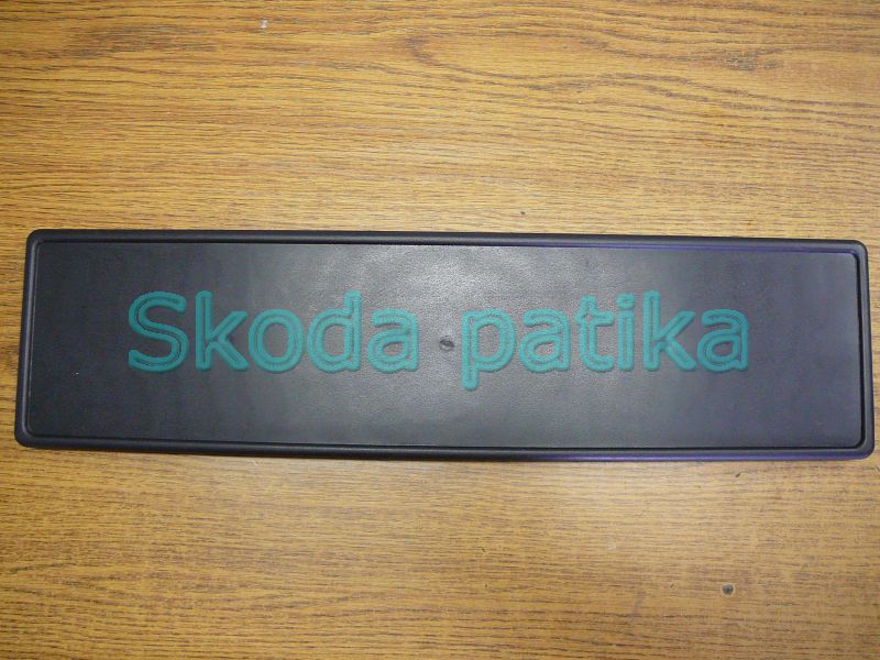 Image of Skoda Fabia rendszámtábla keret első lökhárítóra