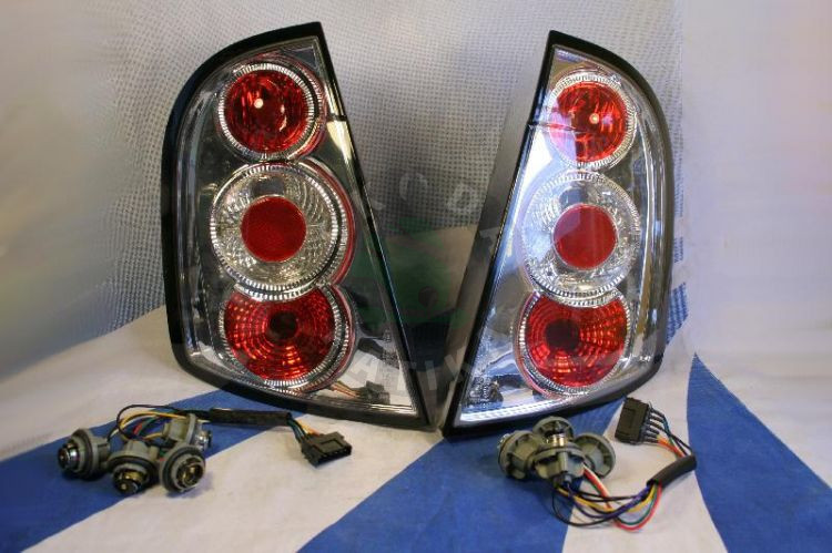 Image of Skoda Fabia fehér hátsó lámpa pár