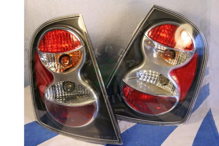 Image of Skoda Fabia fekete hátsó lámpa pár 02