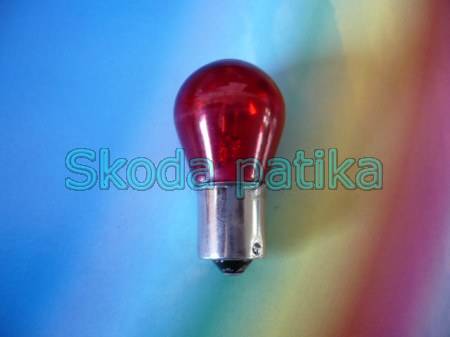 Image of Skoda 105-120 izzó 12V/21W piros BA15S